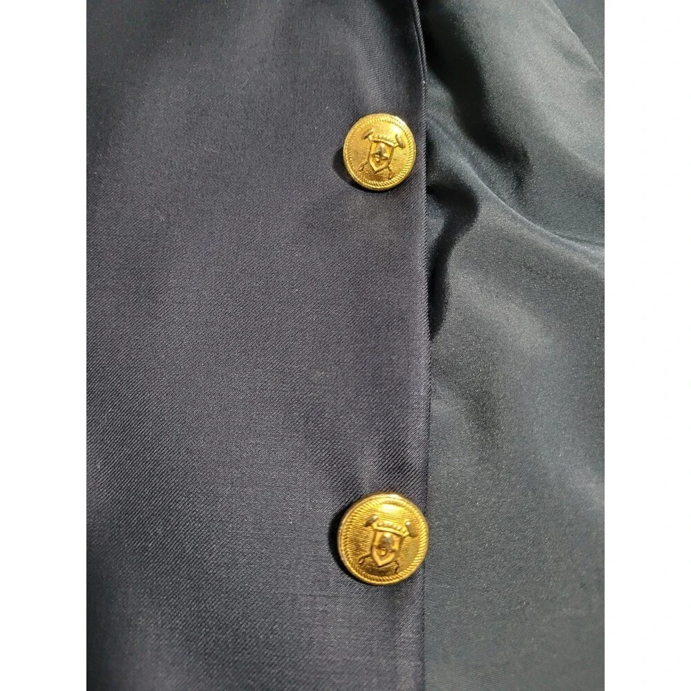 Lauren Ralph Lauren Blazer Mens 46L Navy Wool 2 Button Gold Buttons Canada